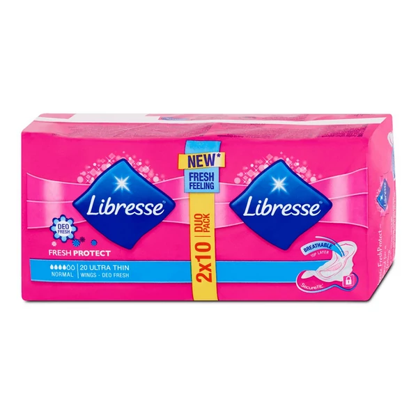 Libresse Normal Duo Fresh szárnyas egészségügyi betét 2x10db