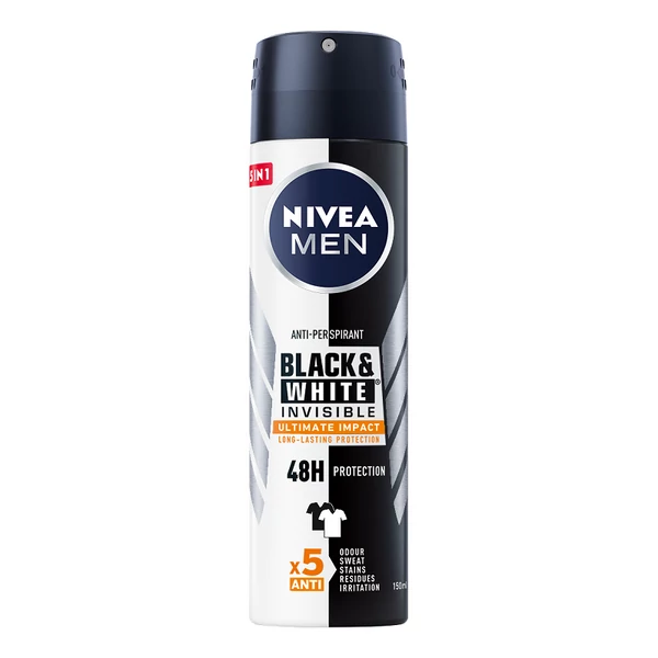 Nivea Black&White Impact férfi spray dezodor 150ml
