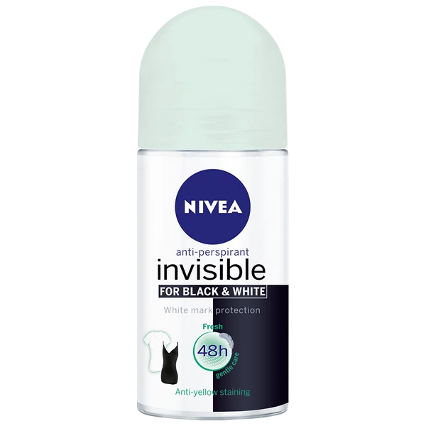 Nivea roll-on 50ml b&w fresh golyós dezodor