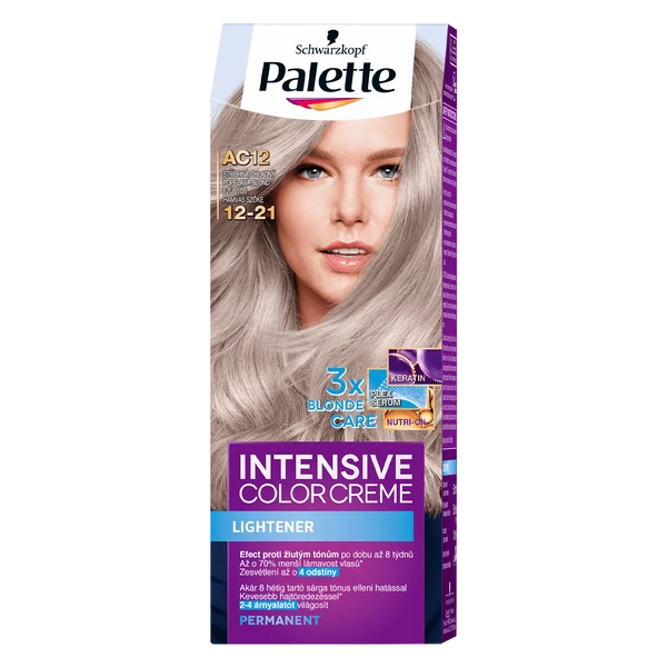 Schwarzkopf Palette ICC hajfesték 12-21 ezüstös hamvasszőke