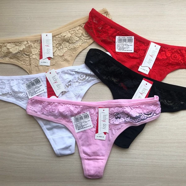 Lycra csipkés női tanga