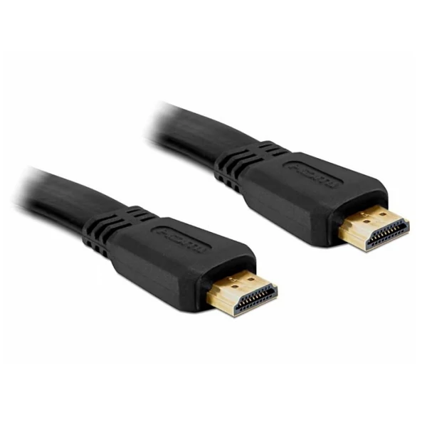 Delock High Speed HDMI Ethernet kábel - A apa/apa 1,0m lapos