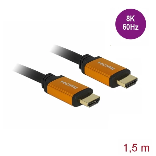 Delock Ultra nagy sebességu HDMI kábel 48 Gbps 8K 60 Hz 1,5 m