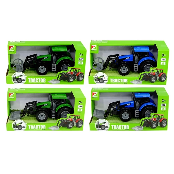 Játék traktor dobozban többféle változatban 82116
