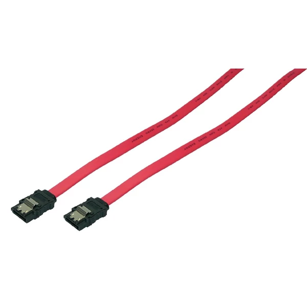 LogiLink S-ATA Kábel, 2x apa, piros, 0,9m