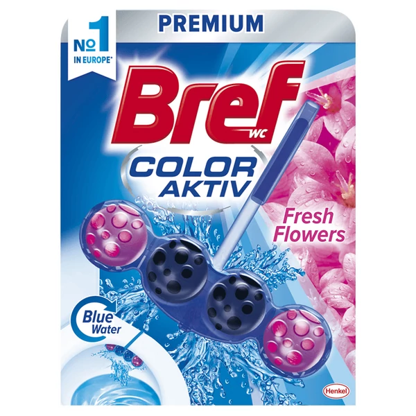 Bref premium color aktív fresh flower WC illatosító 50g