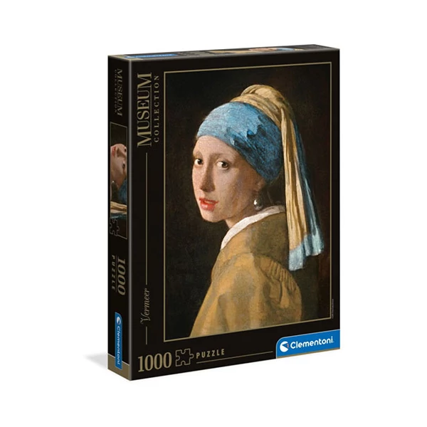 Vermeer - Leány gyöngy fülbevalóval Múzeum puzzle 1000db-os - Clementoni