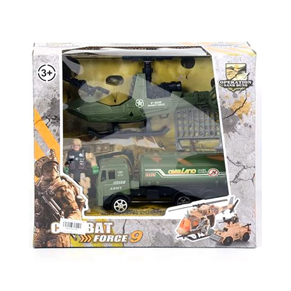 Combat Force 9 Katonai játék szett teherautóval