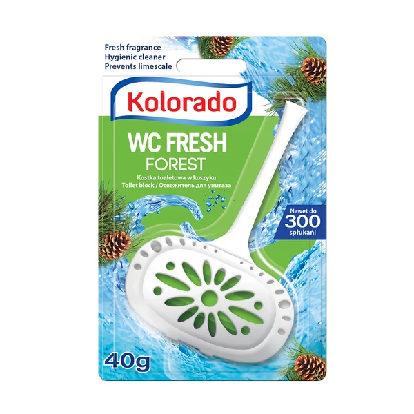 Kolorado "Fresh" fenyő illatú kosaras toalett block 40g