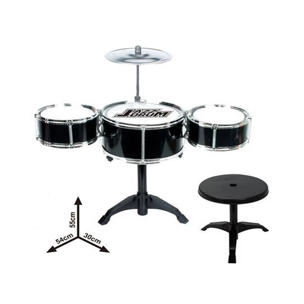 Jazz Drum állványos 4 részes játék dobfelszerelés székkel