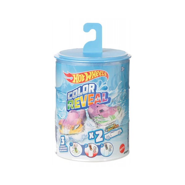 Hot Wheels Color Reveal kisautók 2db-os meglepetéscsomagban - Mattel