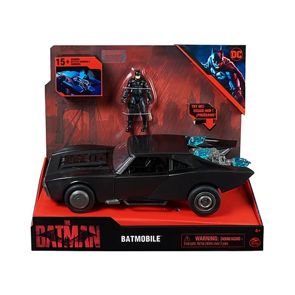 DC Comics: The Batman játékfigura és Batmobile játékszett - Spin Master