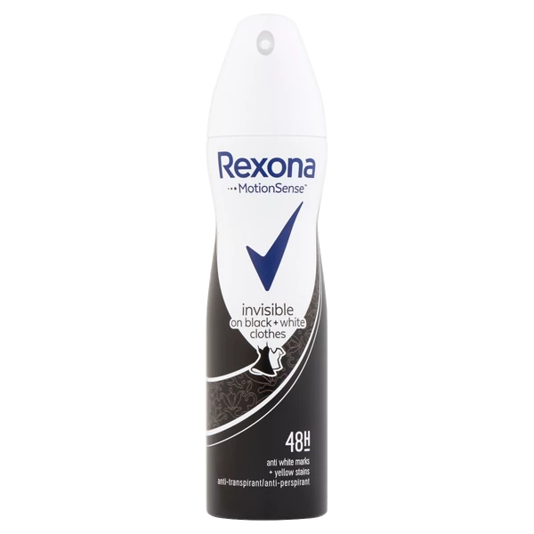 Rexona deo 150ml invisible black + white spray dezodor