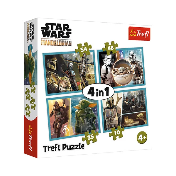 Star Wars: The Mandalorian 4 az 1-ben puzzle - Trefl
