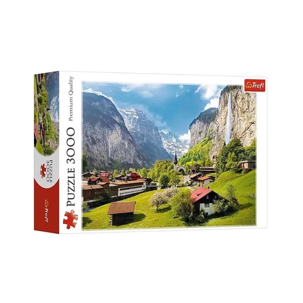 Lauterbrunnen, Svájc 3000db-os puzzle - Trefl