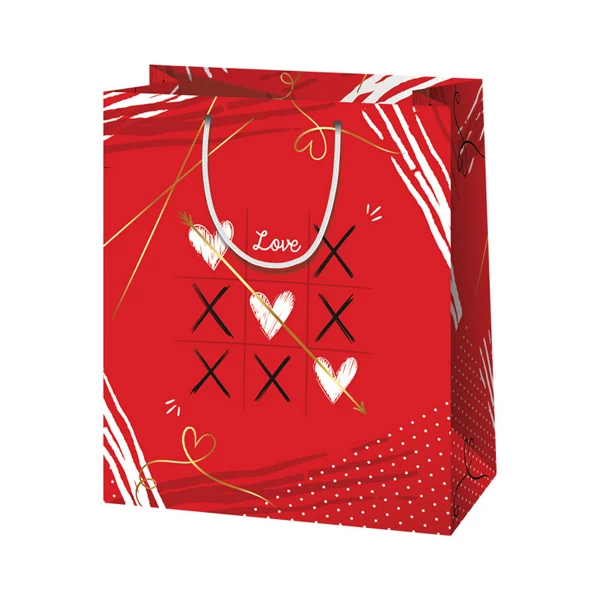 "Love" amőba normál méretű ajándéktáska 11x6x15cm