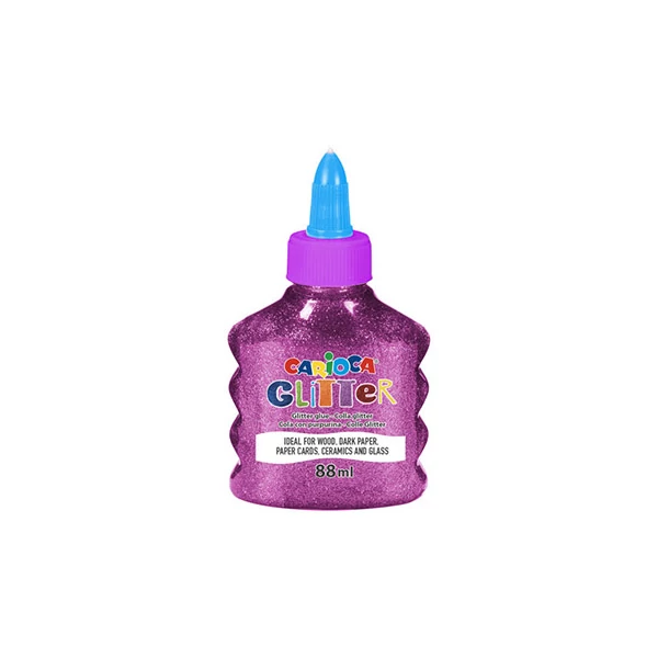 Csillámló folyékony spark magenta színű ragasztó 88ml - Carioca