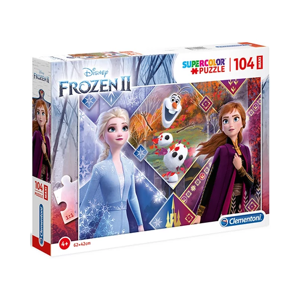 Jégvarázs 2 Anna és Elza hercegnők 104db-os Maxi Puzzle - Clementoni