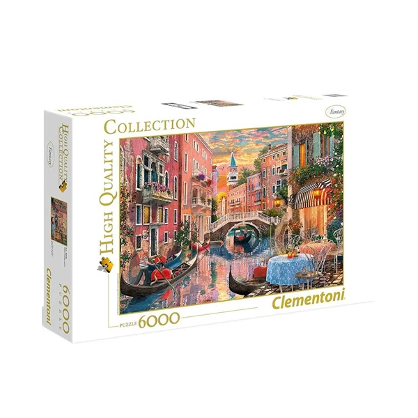 Naplemente Velencében HQC 6000db-os puzzle - Clementoni