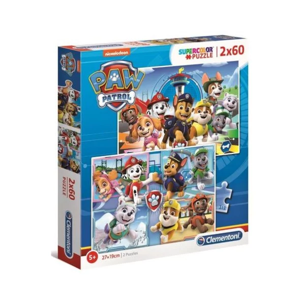 Clementoni: Mancs őrjárat 2 az 1-ben 2x60db-os puzzle