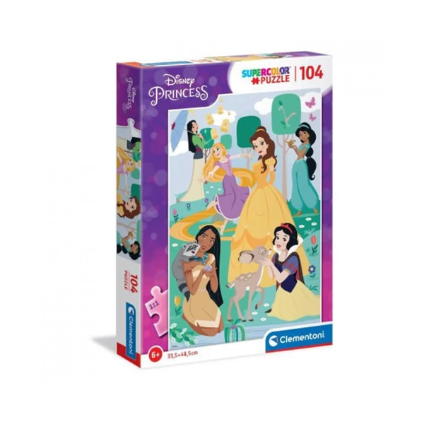 Disney hercegnők 104 db-os supercolor puzzle - Clementoni