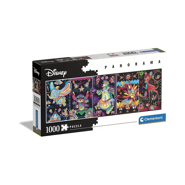 Disney Vintage színes 1000 db-os panoráma puzzle - Clementoni