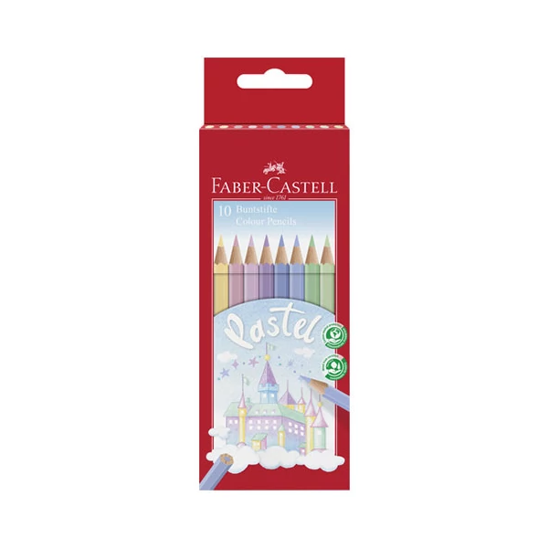 Faber-Castell: Pasztell színes ceruza 10db-os szett