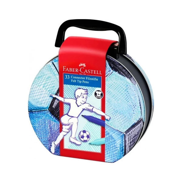 Faber Castell: Focis Connector filctoll készlet 33db-os fém dobozban