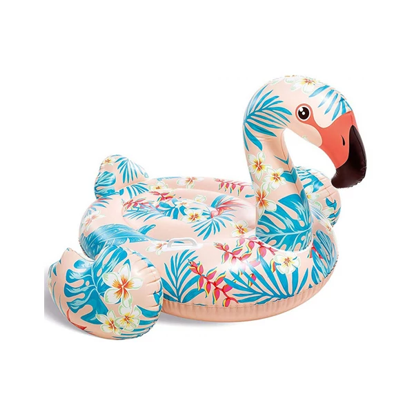 Trópusi flamingó lovaglómatrac 142x437x97cm - Intex