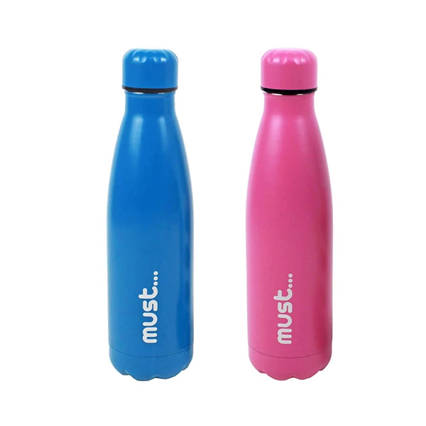 Must... Duplafalú fémkulacs 500ml kétféle változatban