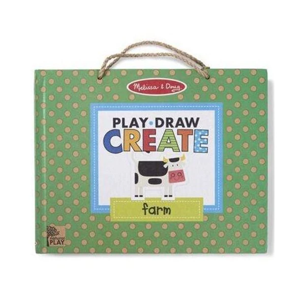 Letörölhető rajzoló és mágneses farm játékkészlet - Melissa & Doug