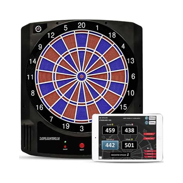 Turbo Changer 4.0 darts tábla alkalmazással és kiegészítőkkel
