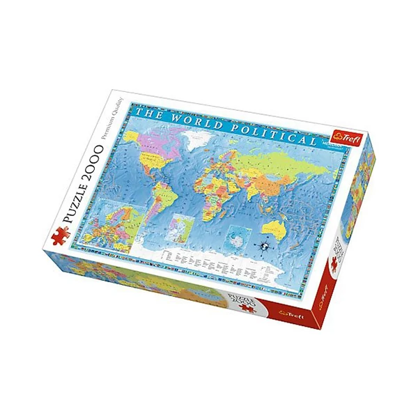 A világ politikai térképe 2000db-os puzzle - Trefl