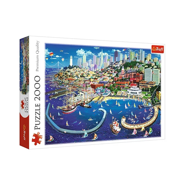 San Francisco öböl 2000db-os puzzle - Trefl