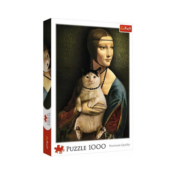 Hölgy a macskával 1000 db-os puzzle - Trefl