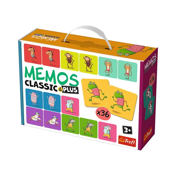 Állatos Classic & Plus memória játék 36db-os - Trefl