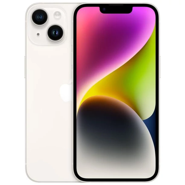 Apple iPhone 14 128GB csillagfény (starlight) kártyafüggetlen okostelefon