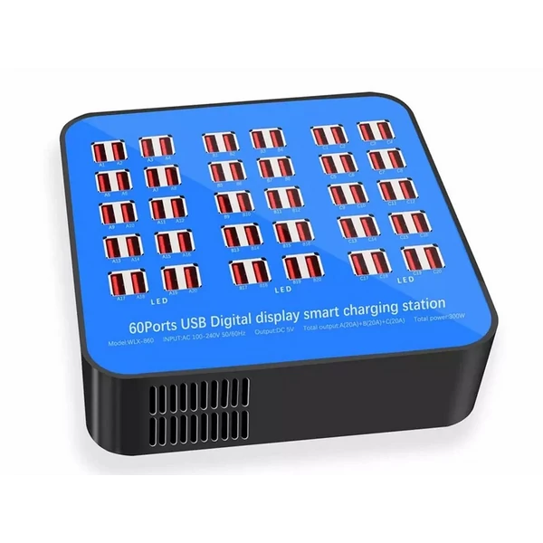 Thunder HCR-860, Vezetékes USB töltőállomás 200W (60 kiállás)
