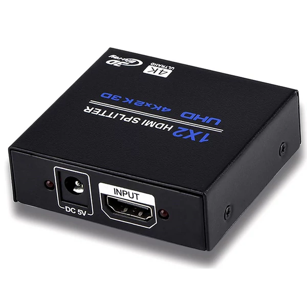Thunder SPL-142, 1×2 HDMI 4K kisméretű elosztó (fém ház)