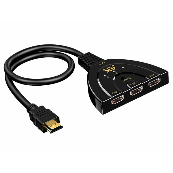 Thunder SWI-311, 3x1 4K HDMI kapcsoló, (rövid kábel)