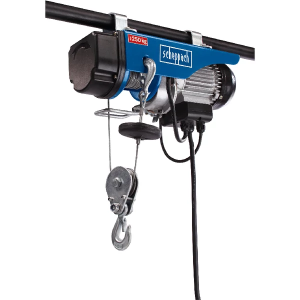 Scheppach hrs 250 drótköteles csörlő-emelő elektromos 230v (4906904000)