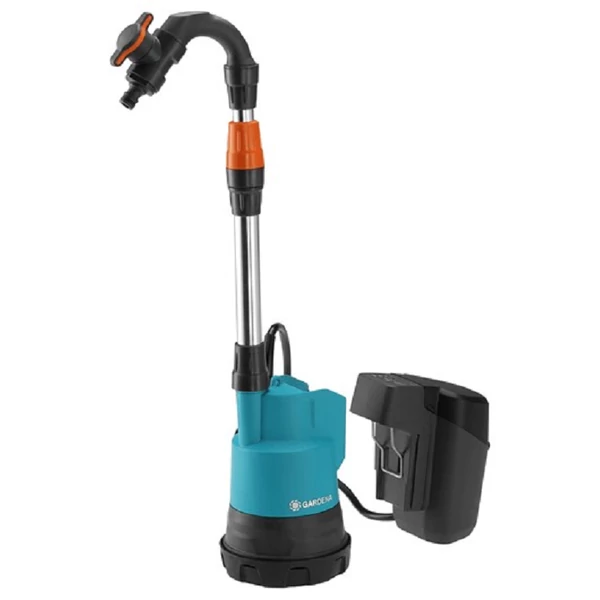 Gardena Akkumulátoros hordóürítő szivattyú 2000/2 18V P4A akkumulátorral (14602-20)