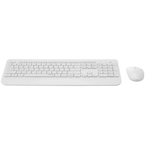 Rapoo X3500 2,4ghz vezeték nélküli bluetooth billentyűzet + egér szett, fehér (217477)