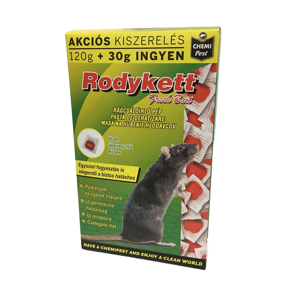 Rodykett Fresh Bait rágcsálóirtó pép 120+30g