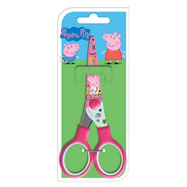 Peppa malac mintás rózsaszín olló 13,5cm