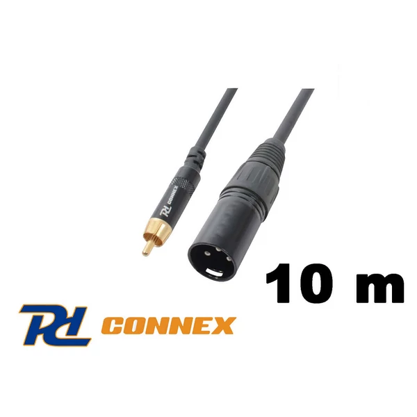 PD Connex CX52-10 jelkábel (RCA - XLR papa) - (10 m)