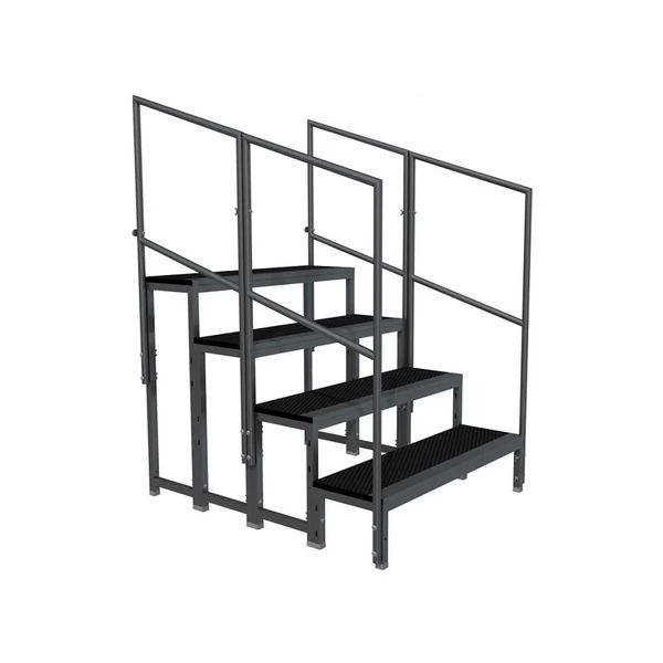 Power Dynamics Deck750 színpad lépcső elem (40 cm) (2, lépcsőfok)
