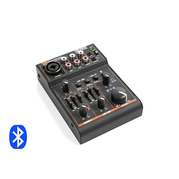 Power Dynamics PDM-D301BT - 3 csatornás USB keverő, Bluetooth