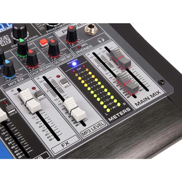 Power Dynamics PDM-S1604 - 16 csatornás zenekari keverő, Bluetooth + Effekt + REC felvétel