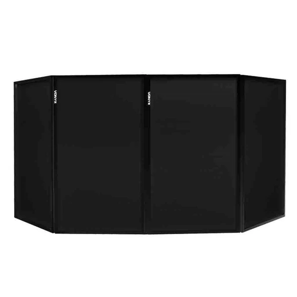 Vonyx DB2B DJ paraván, 4 panellel - FEKETE